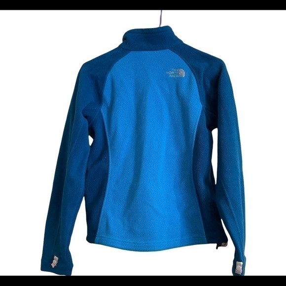 THE NORTH FACE Blue Fleece Full Zip Jacket Coat - Picture 4 of 5